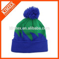 Großhandel billig benutzerdefinierte Design Acryl Beanie mit Top Ball